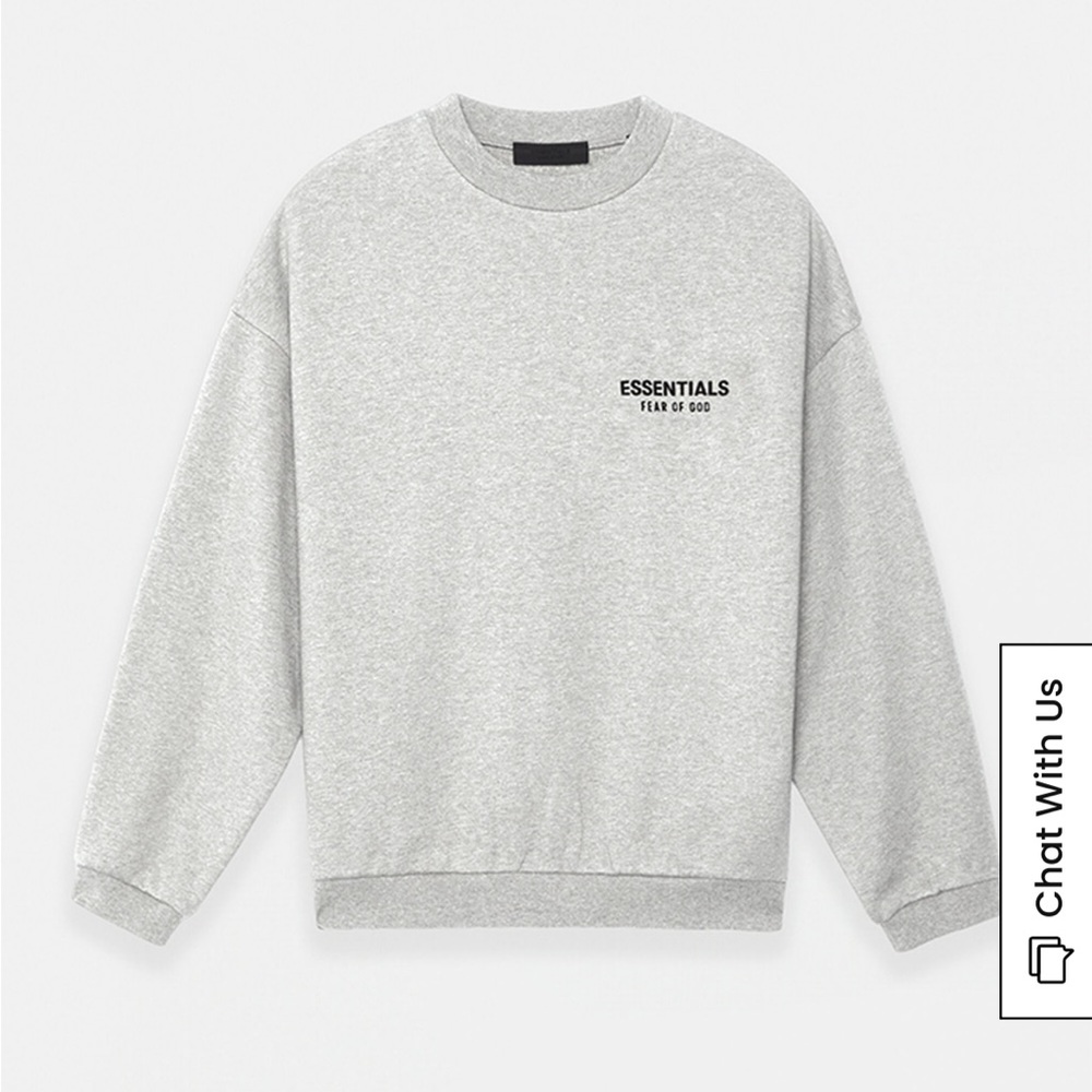 Essentials Fear of God crewneck sweatshirt size large